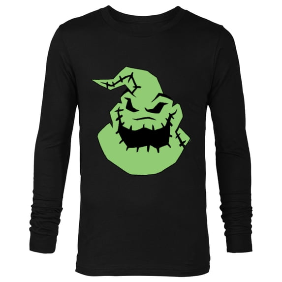Disney The Nightmare Before Christmas Oogie Boogie Big Face - Long Sleeve T-Shirt for Men - Customized-Black