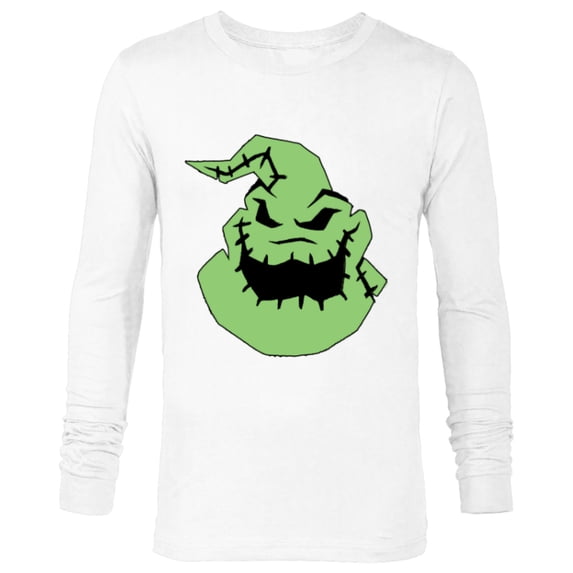 Disney The Nightmare Before Christmas Oogie Boogie Big Face - Long Sleeve T-Shirt for Men - Customized-White