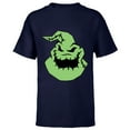 thumbnail image 1 of Disney The Nightmare Before Christmas Oogie Boogie Big Face - Short Sleeve T-Shirt for Kids - Customized-Navy, 1 of 5