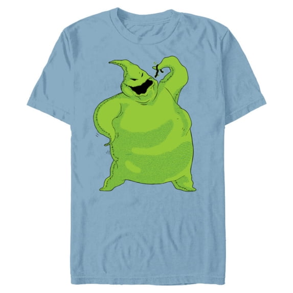 Disney The Nightmare Before Christmas Oogie Boogie Snacktime - Short Sleeve Blended T-Shirt for Adults - Customized-Ocean Blue