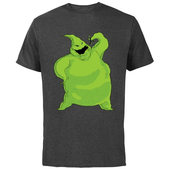 Disney The Nightmare Before Christmas Oogie Boogie Snacktime - Short Sleeve Cotton T-Shirt for Adults - Customized-Charcoal