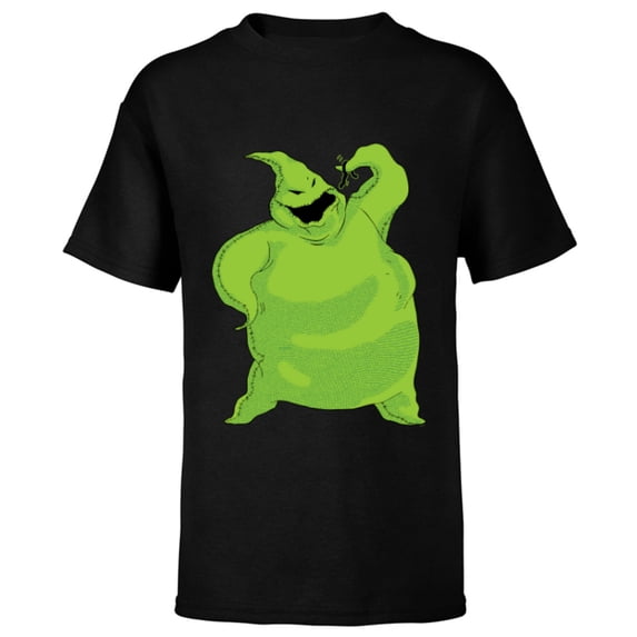 Disney The Nightmare Before Christmas Oogie Boogie Snacktime - Short Sleeve T-Shirt for Kids - Customized-Black