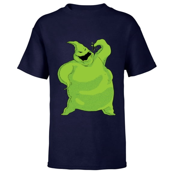 Disney The Nightmare Before Christmas Oogie Boogie Snacktime - Short Sleeve T-Shirt for Kids - Customized-Navy