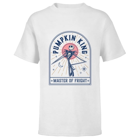 Disney The Nightmare Before Christmas Pumpkin King Mystic - Short Sleeve T-Shirt for Kids - Customized-White