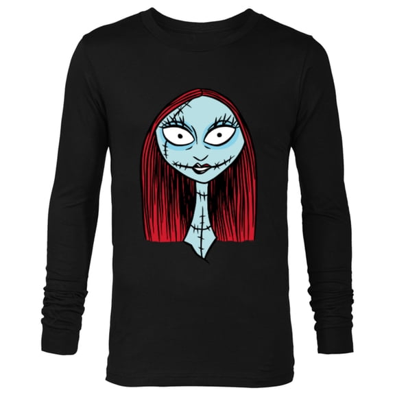 Disney The Nightmare Before Christmas Sally Big Face - Long Sleeve T-Shirt for Men - Customized-Black