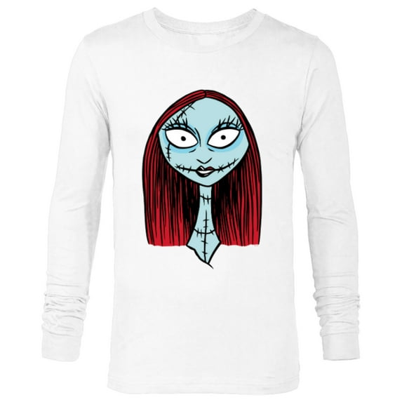 Disney The Nightmare Before Christmas Sally Big Face - Long Sleeve T-Shirt for Men - Customized-White