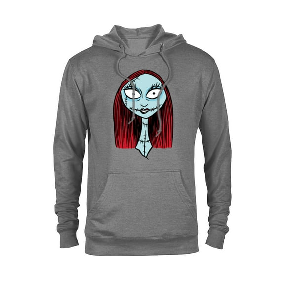 Disney The Nightmare Before Christmas Sally Big Face - Pullover Hoodie for Adults - Customized-Athletic Heather