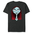 thumbnail image 1 of Disney The Nightmare Before Christmas Sally Big Face - Short Sleeve Blended T-Shirt for Adults - Customized-Dark Heather, 1 of 5
