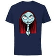 thumbnail image 1 of Disney The Nightmare Before Christmas Sally Big Face - Short Sleeve Cotton T-Shirt for Adults - Customized-Navy, 1 of 5