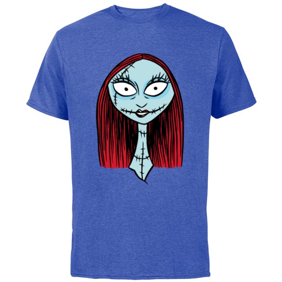 Disney The Nightmare Before Christmas Sally Big Face - Short Sleeve Cotton T-Shirt for Adults - Customized-Royal Heather