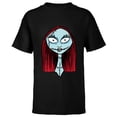thumbnail image 1 of Disney The Nightmare Before Christmas Sally Big Face - Short Sleeve T-Shirt for Kids - Customized-Black, 1 of 5