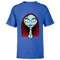 thumbnail image 1 of Disney The Nightmare Before Christmas Sally Big Face - Short Sleeve T-Shirt for Kids - Customized-Royal, 1 of 5