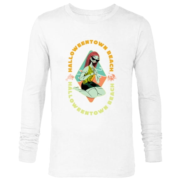 Disney The Nightmare Before Christmas Sally Halloween Beach - Long Sleeve T-Shirt for Men - Customized-White