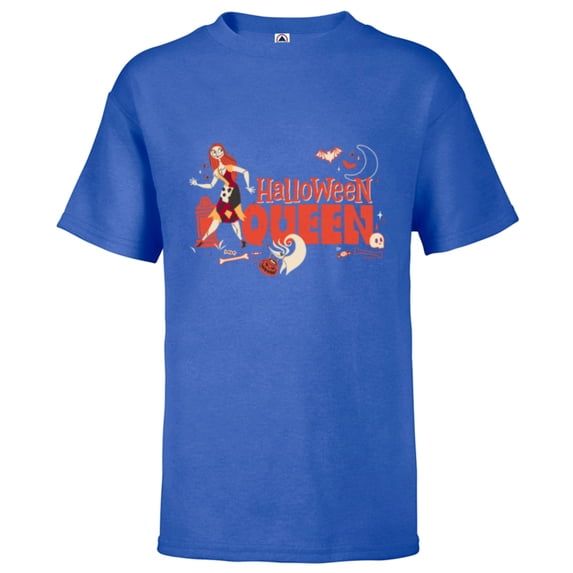 Disney The Nightmare Before Christmas Sally Halloween Queen - Short Sleeve T-Shirt for Kids - Customized-Royal