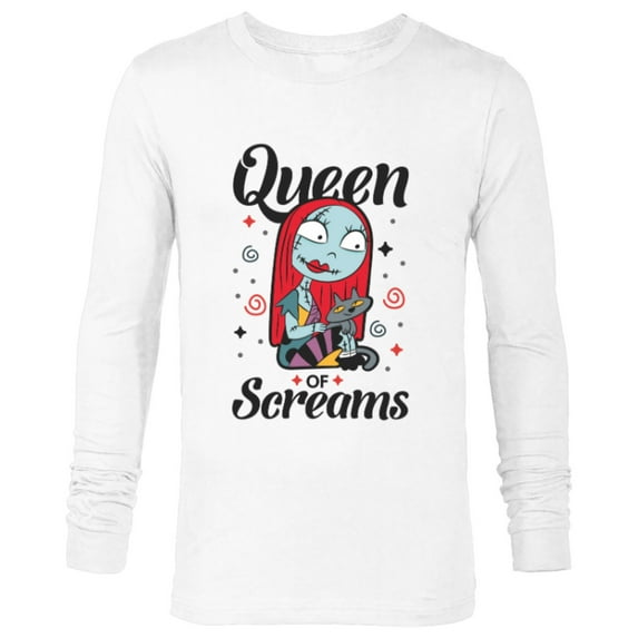 Disney The Nightmare Before Christmas Sally Queen of Screams - Long Sleeve T-Shirt for Men -Customized-White