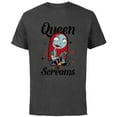 thumbnail image 1 of Disney The Nightmare Before Christmas Sally Queen of Screams - Short Sleeve Cotton T-Shirt for Adults -Customized-Charcoal, 1 of 5