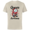thumbnail image 1 of Disney The Nightmare Before Christmas Sally Queen of Screams - Short Sleeve Cotton T-Shirt for Adults -Customized-Natural, 1 of 5