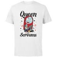 thumbnail image 1 of Disney The Nightmare Before Christmas Sally Queen of Screams - Short Sleeve Cotton T-Shirt for Adults -Customized-White, 1 of 5