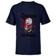 thumbnail image 1 of Disney The Nightmare Before Christmas Sally Queen of Screams - Short Sleeve T-Shirt for Kids -Customized-Navy, 1 of 5