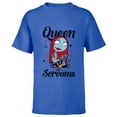 thumbnail image 1 of Disney The Nightmare Before Christmas Sally Queen of Screams - Short Sleeve T-Shirt for Kids -Customized-Royal, 1 of 5