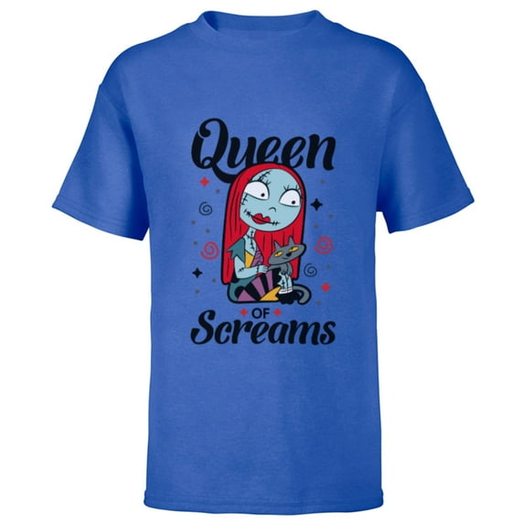 Disney The Nightmare Before Christmas Sally Queen of Screams - Short Sleeve T-Shirt for Kids -Customized-Royal