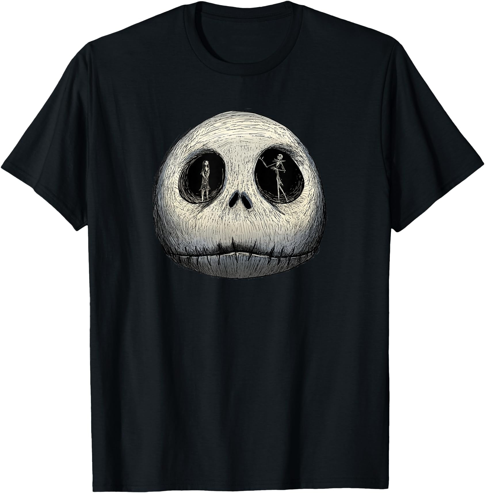 Disney The Nightmare Before Christmas Sally and Jack Face TShirt