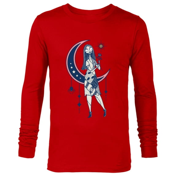 Disney The Nightmare Before Christmas Sally and Moon Mystic - Long Sleeve T-Shirt for Men - Customized-New Red