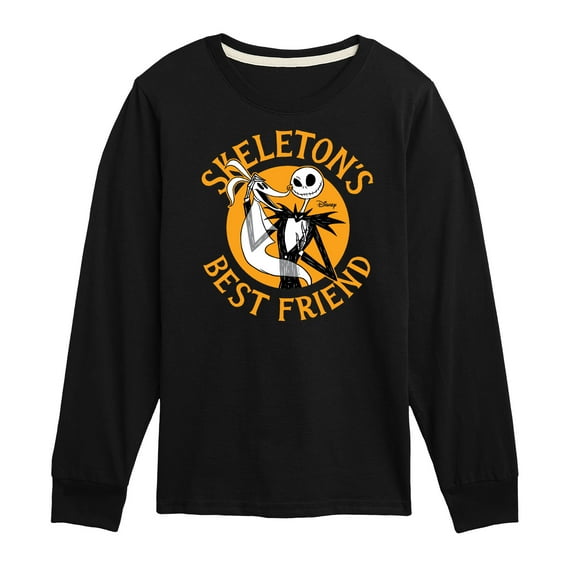 Disney - The Nightmare Before Christmas - Skeleton's Best Friend - Youth Long Sleeve Graphic T-Shirt