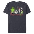 thumbnail image 1 of Disney The Nightmare Before Christmas Snow Family Trip 2024 - Short Sleeve Blended T-Shirt for Adults - Customized-Navy Heather, 1 of 5