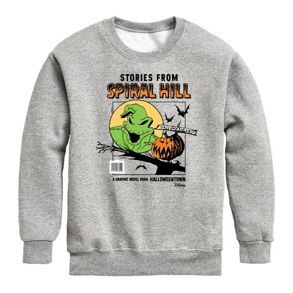 Disney - The Nightmare Before Christmas - Spiral Hill, Halloweentown - Toddler & Youth Crewneck Fleece Sweatshirt