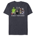 thumbnail image 1 of Disney The Nightmare Before Christmas Stars Family Trip 2025 - Short Sleeve Blended T-Shirt for Adults - Customized-Navy Heather, 1 of 5