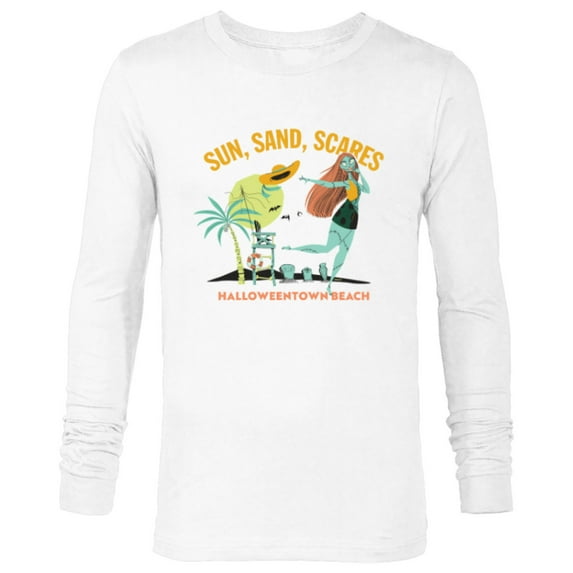 Disney The Nightmare Before Christmas Sun Sand Scares Beach - Long Sleeve T-Shirt for Men - Customized-White