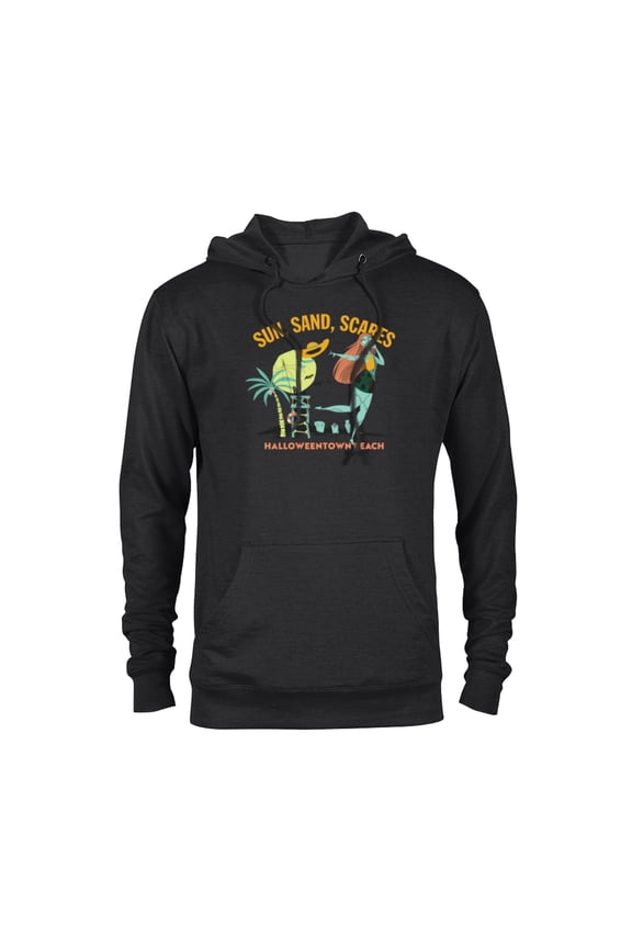 Disney The Nightmare Before Christmas Sun Sand Scares Beach - Pullover Hoodie for Adults - Customized-Black