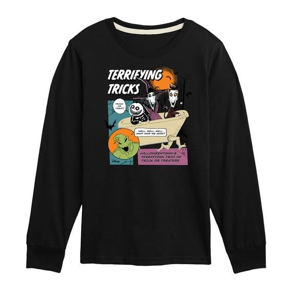 Disney - The Nightmare Before Christmas - Terrifying Tricks - Toddler & Youth Long Sleeve Graphic T-Shirt