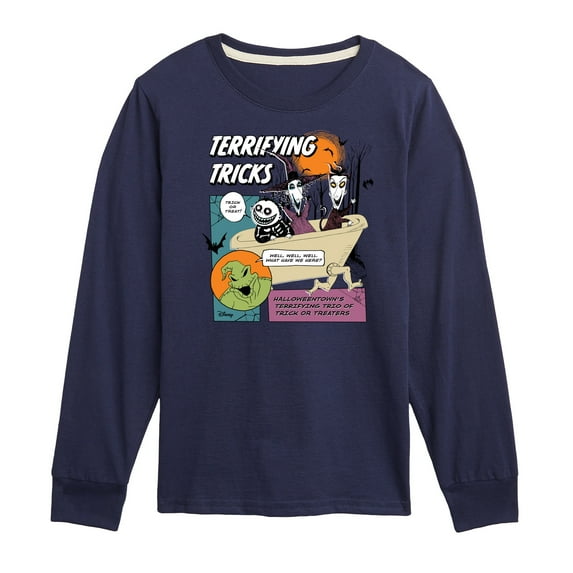 Disney - The Nightmare Before Christmas - Terrifying Tricks - Toddler & Youth Long Sleeve Graphic T-Shirt