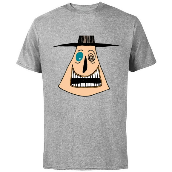 Disney The Nightmare Before Christmas The Mayor Big Face - Short Sleeve Cotton T-Shirt for Adults - Customized-Athletic Heather