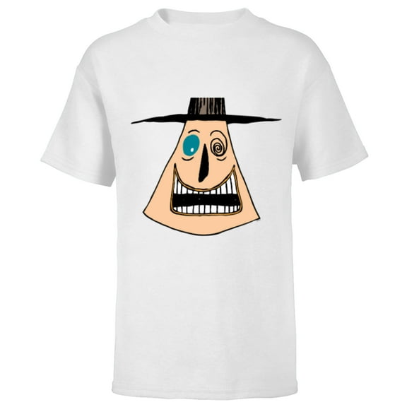 Disney The Nightmare Before Christmas The Mayor Big Face - Short Sleeve T-Shirt for Kids - Customized-White