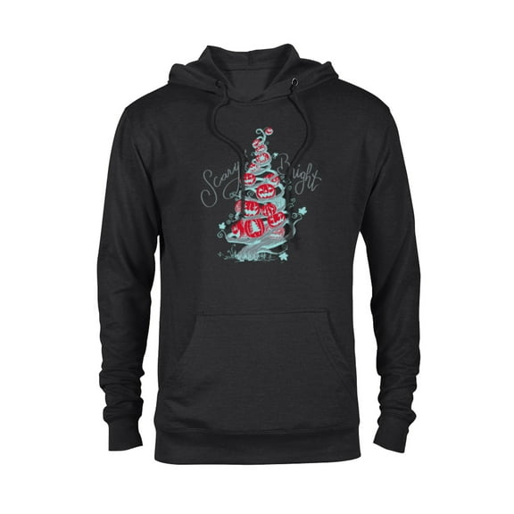 Disney The Nightmare Before Christmas Tree Scary & Bright - Pullover Hoodie for Adults - Customized-Black