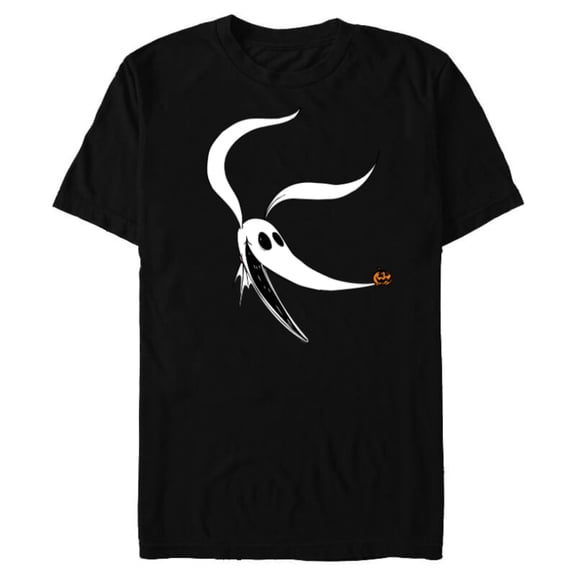 Disney The Nightmare Before Christmas Zero Dog Big Face - Short Sleeve Blended T-Shirt for Adults - Customized-Black