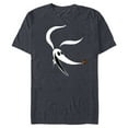 thumbnail image 1 of Disney The Nightmare Before Christmas Zero Dog Big Face - Short Sleeve Blended T-Shirt for Adults - Customized-Navy Heather, 1 of 5