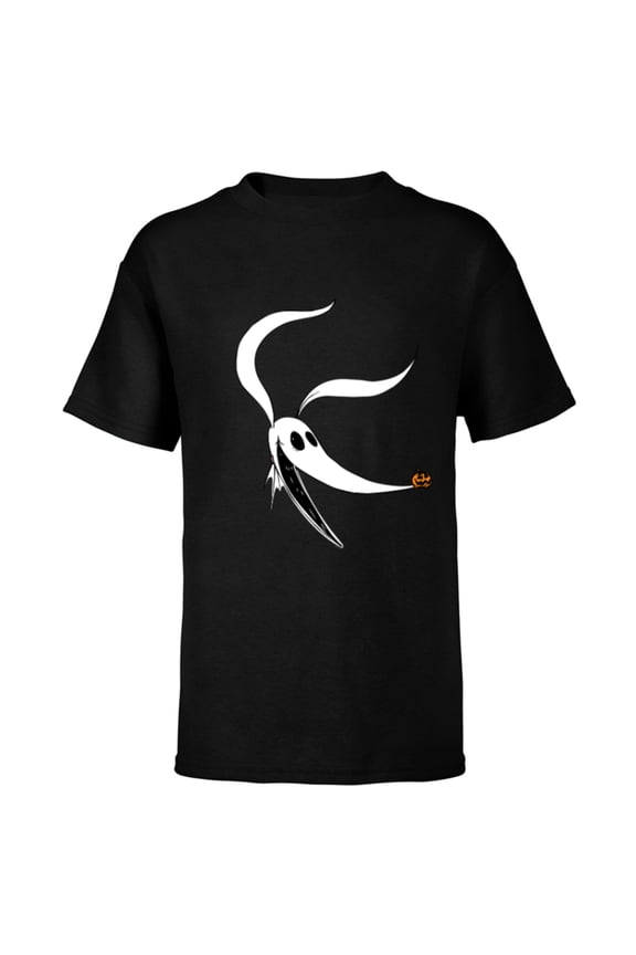 Disney The Nightmare Before Christmas Zero Dog Big Face - Short Sleeve T-Shirt for Kids - Customized-Black