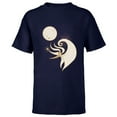 thumbnail image 1 of Disney The Nightmare Before Christmas Zero and the Full Moon - Short Sleeve T-Shirt for Kids - Customized-Navy, 1 of 5