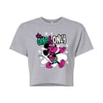 thumbnail image 1 of Disney - The One And Only  - Juniors Cropped Cotton Blend T-Shirt, 1 of 5