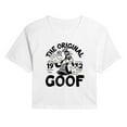 thumbnail image 1 of Disney - The Original Goof - Juniors Cropped Short Sleeve Graphic T-Shirt, 1 of 4