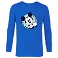 thumbnail image 1 of Disney The Original Mickey Mouse Retro Vintage - Long Sleeve T-Shirt for Men - Customized-Navy, 1 of 5