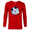 thumbnail image 1 of Disney The Original Mickey Mouse Retro Vintage - Long Sleeve T-Shirt for Men - Customized-New Red, 1 of 5