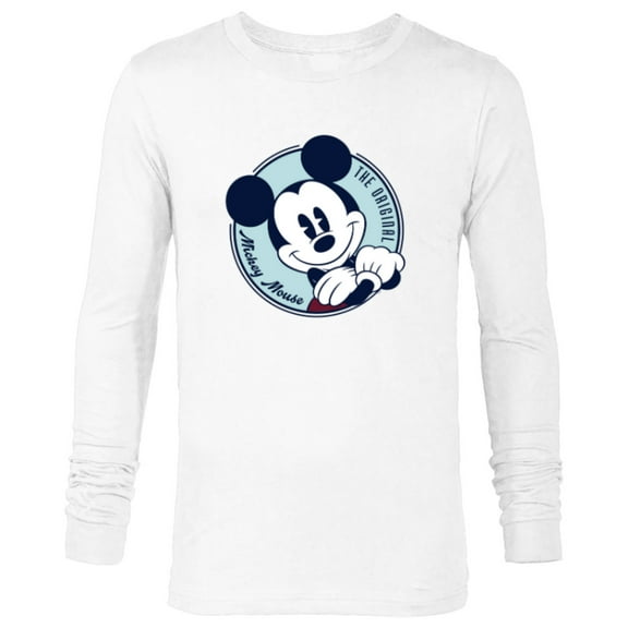 Disney The Original Mickey Mouse Retro Vintage - Long Sleeve T-Shirt for Men - Customized-White