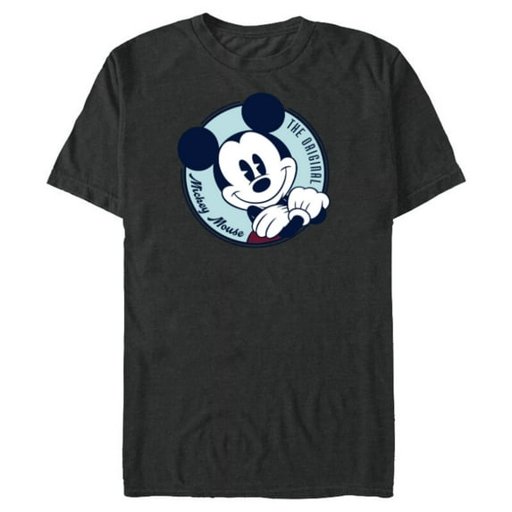Disney The Original Mickey Mouse Retro Vintage - Short Sleeve Blended T-Shirt for Adults - Customized-Dark Heather