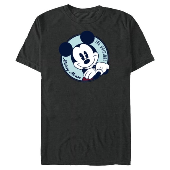 Disney The Original Mickey Mouse Retro Vintage - Short Sleeve Blended T-Shirt for Adults - Customized-Dark Heather