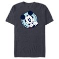 thumbnail image 1 of Disney The Original Mickey Mouse Retro Vintage - Short Sleeve Blended T-Shirt for Adults - Customized-Navy Heather, 1 of 5